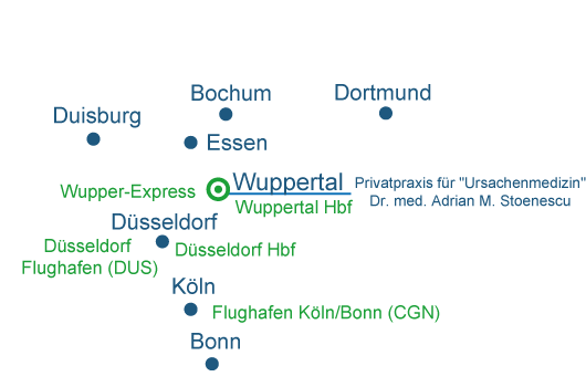 Google Map Routing / Anfahrt zur Privatpraxis Dr. med. Stoenescu